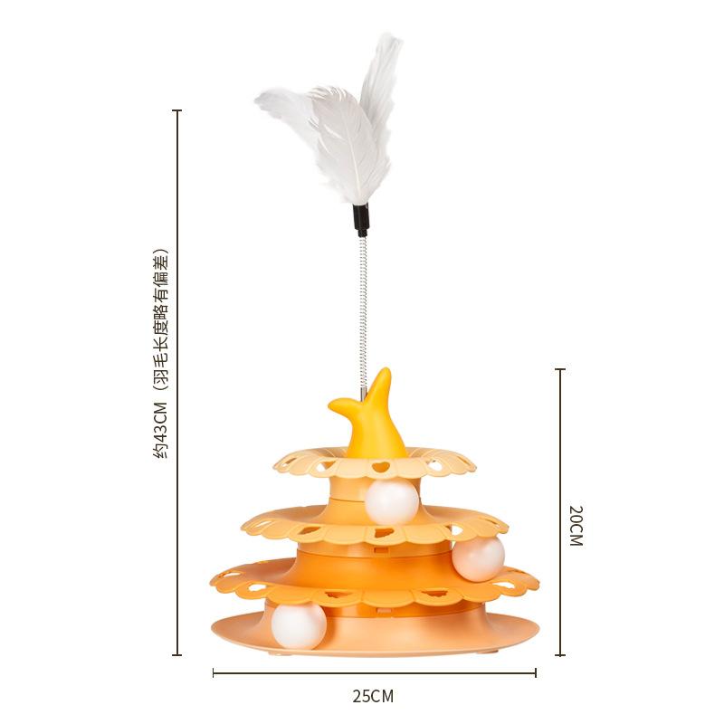 猫 おもちゃ 猫用おもちゃ 知育玩具 ペット 回転おもちゃ 遊び道具 運動不足 ストレス解消 パズル 猫じ..