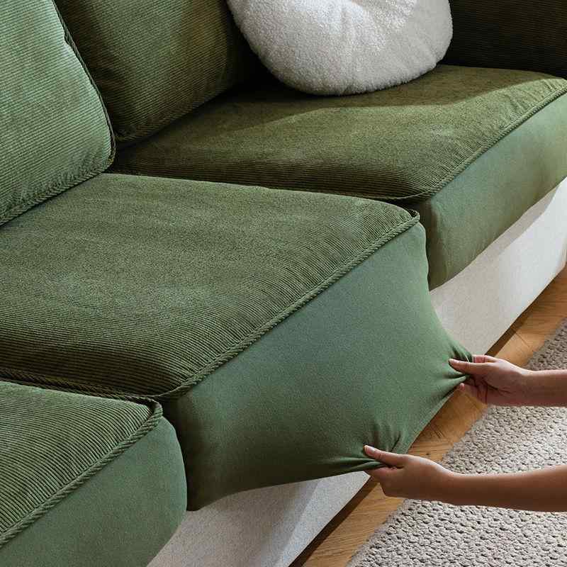 ソファカバー 冬季 浴帽式 毛绒 ソファパッド コーデュロイ ストレッチ 伸縮 あったか 暖かい 防寒 全包 肘あり 肘なし カウチ L字 ソファ保護 キズ防止 防塵 無地 シンプル