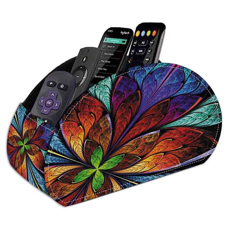 ペン立て リモコンラック デスクオーガナイザー 文房具収納 PUレザー 化粧品収納 小物入れ 卓上収納 事務用品 家庭用品