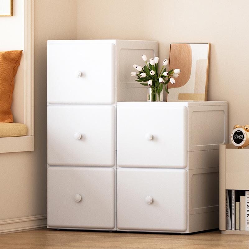 収納ケース 折りたたみ式 キャスター付き プラスチック製 衣類収納ボックス 整理箱 おもちゃ箱 雑貨収納 磨砂ホワイト(x2)