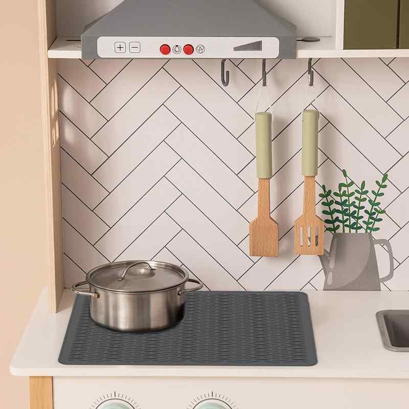 シリコンマット 家庭用 台所 排水マット 食器乾燥マット IHクッキングヒーター カバー 耐熱 保護マット..