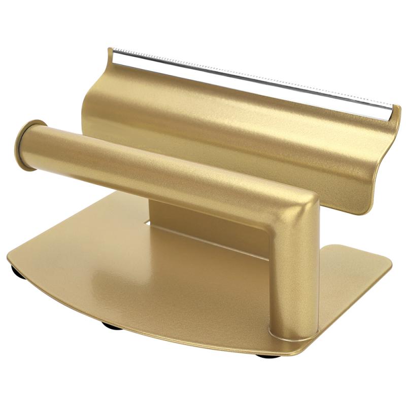 -メイクアップ 美容ツール アルミホイルカッター 手動 アルミホイル収納ボックス 黒 ゴールド