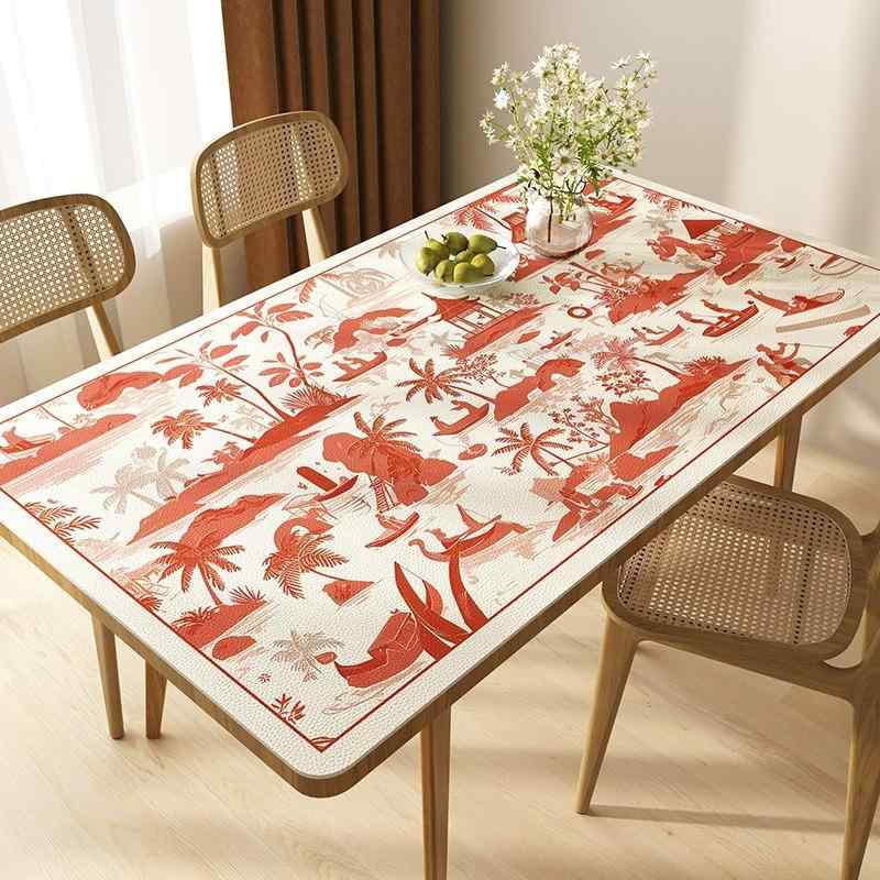 テーブルマット 長方形 撥水 防油 �