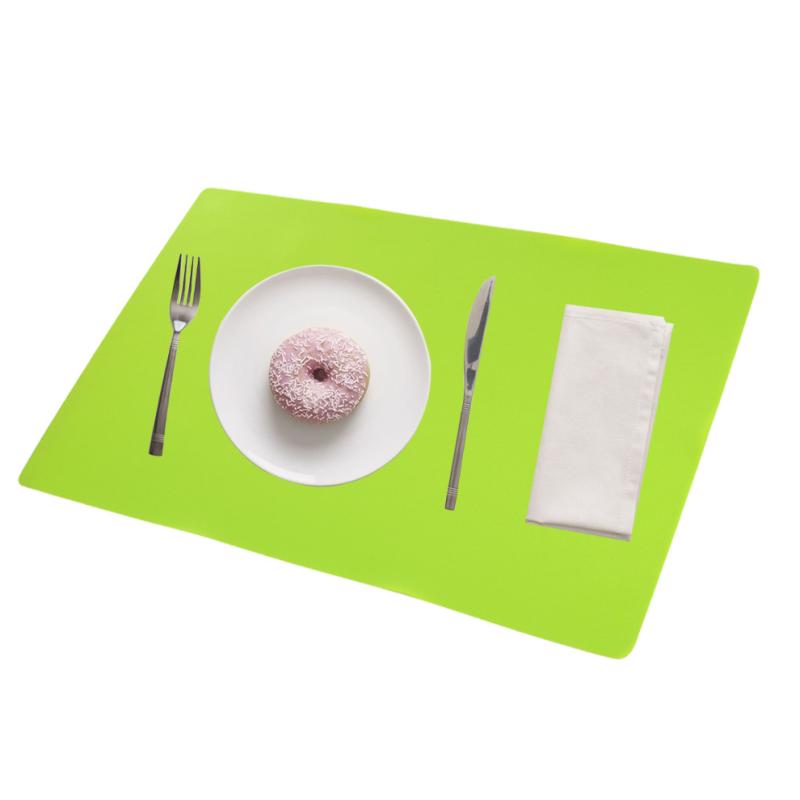 ランチョンマット 大判 40×60cm シリコン製 滑り止め 断熱 学生 子供用 食事マット イージーケア 折り畳み可能 ホワイト オレンジ ブラック レッド イエロー コーヒー ブルー グリーン ピンク(x2)