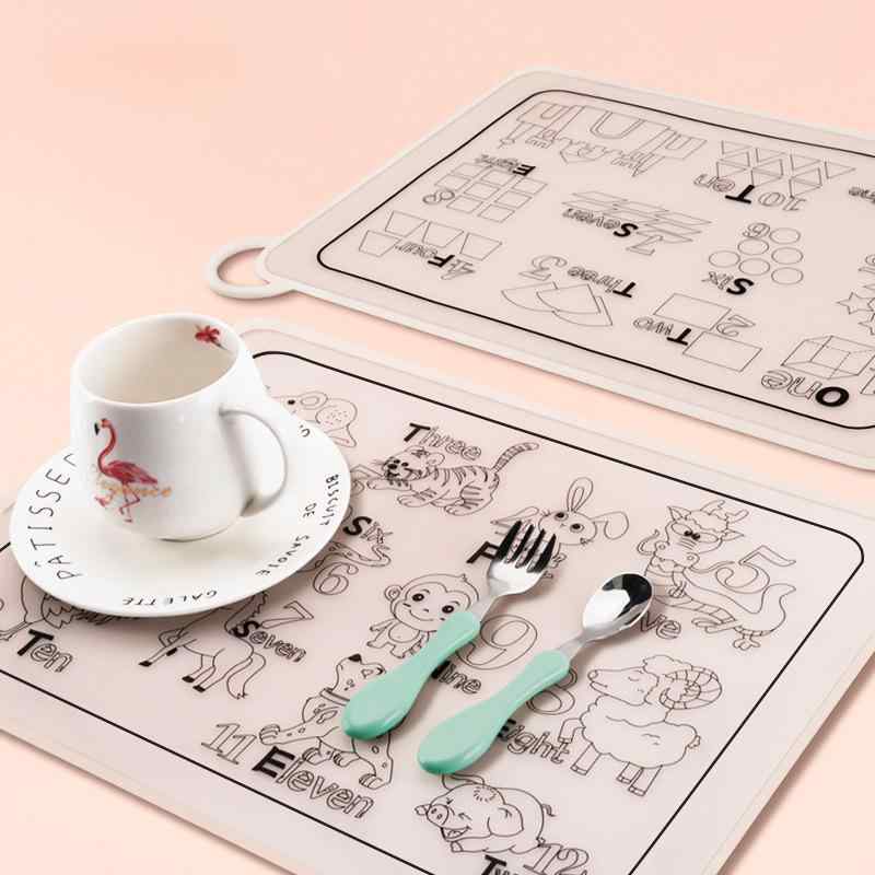 ランチョンマット キッズ 子供用 シリコン 塗り絵 落書き 防水 防油 撥水 断熱 幼稚園 保育園 食事