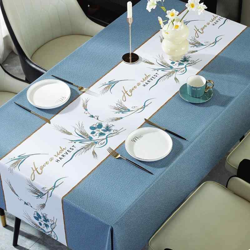 テーブルクロス 防水 防油 PVC製 長方形 おしゃれ テーブルマット 食卓カバー 撥水加工 防汚加工 学習机 デスクマット 風 花柄 白