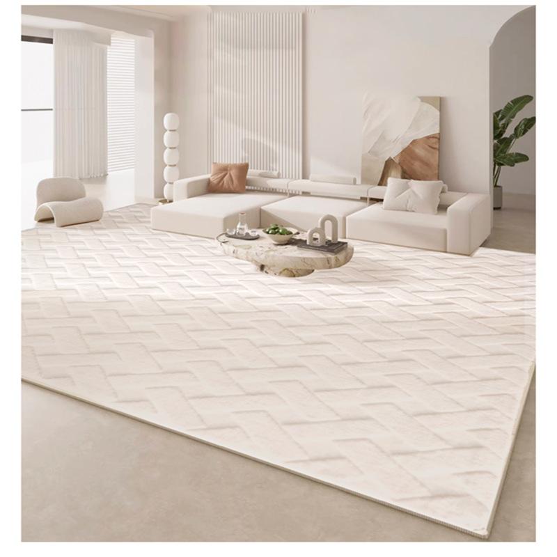 ラグ マット カーペット 絨毯 ポリエステル 幾何学模様 花柄 滑り止め 耐摩耗性 吸水速乾 防ダニ 防臭 床暖房対応 長方形 リビング ダイニング ベッドルーム(x2)