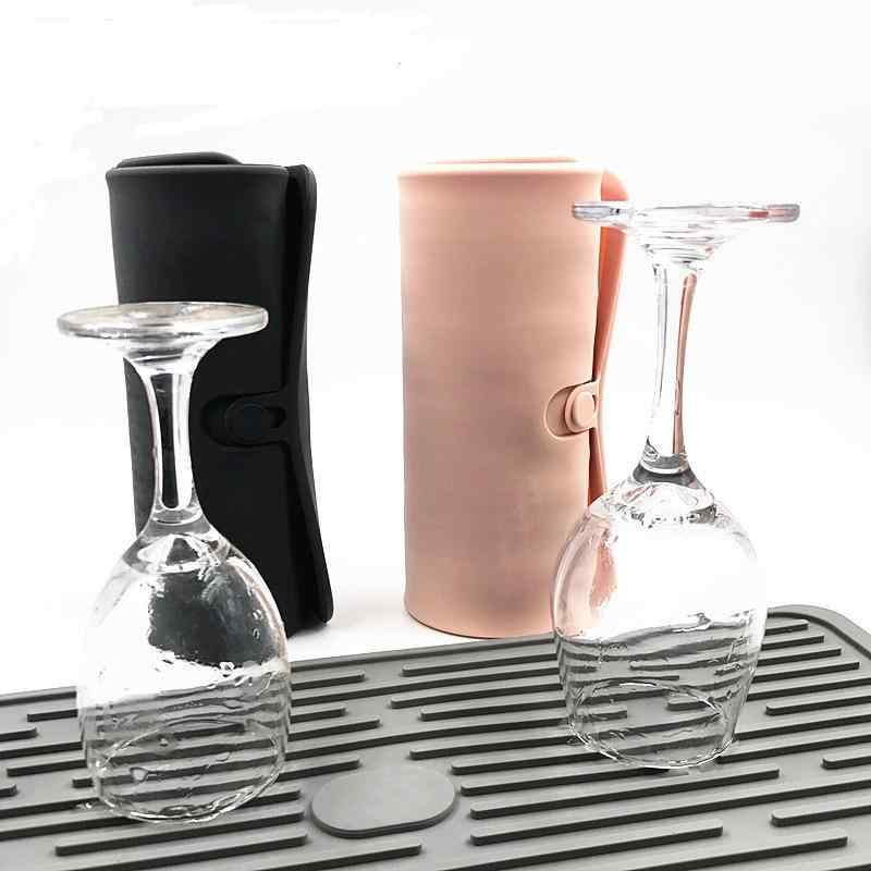 キッチン シリコンマット 鍋敷き グラス 食器 水切りマット ランチョンマット 断熱マット 滑り止め グレー ピンク ブラック(x20)