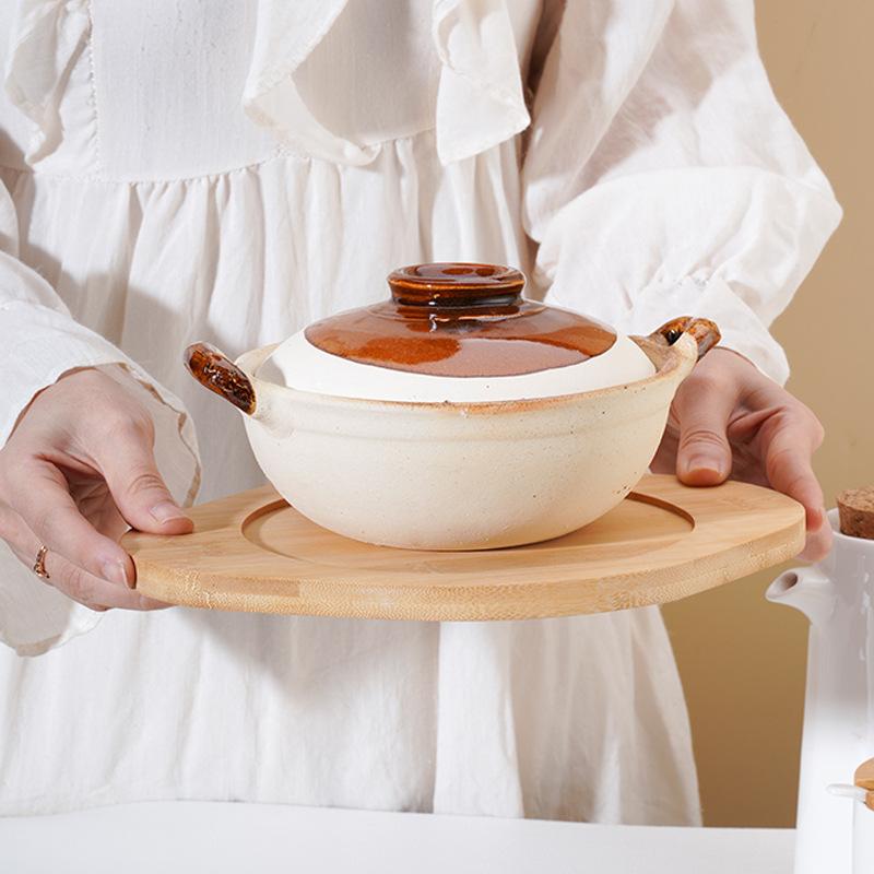 鍋敷き 鍋つかみ テーブルマット プレースマット 竹製 断熱マット 耐熱マット 砂鍋 鍋置き(x2)