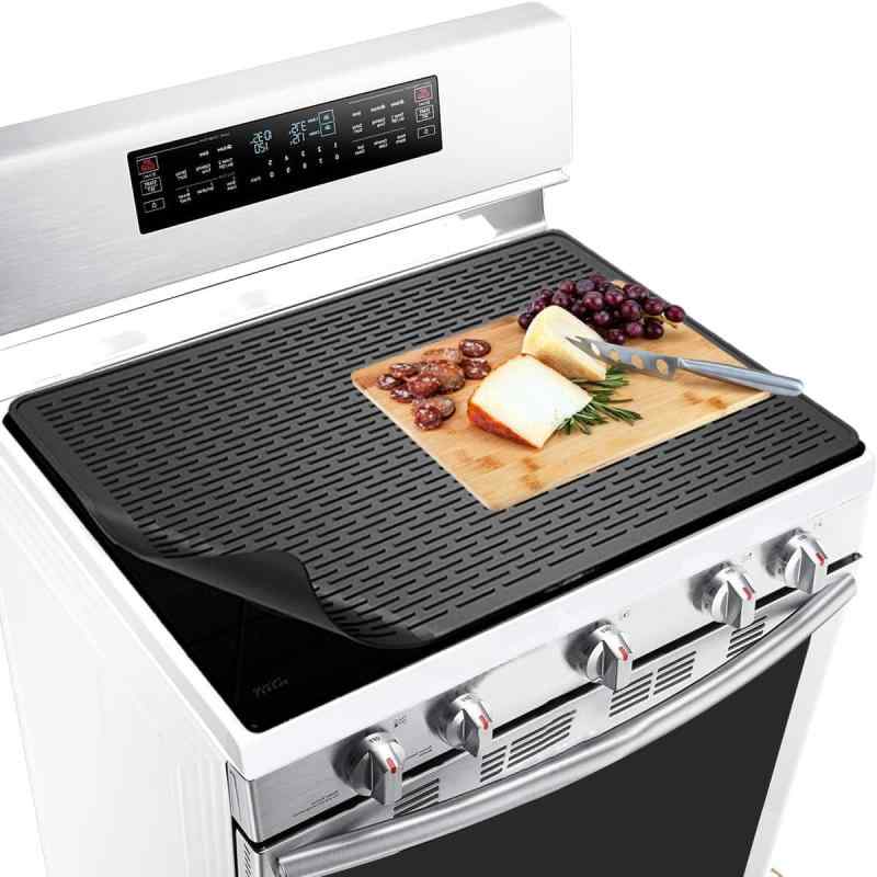 キッチンマット シリコン製 IHクッキングヒーターマット 調理台保護マット シンクマット グレージュ ブ..