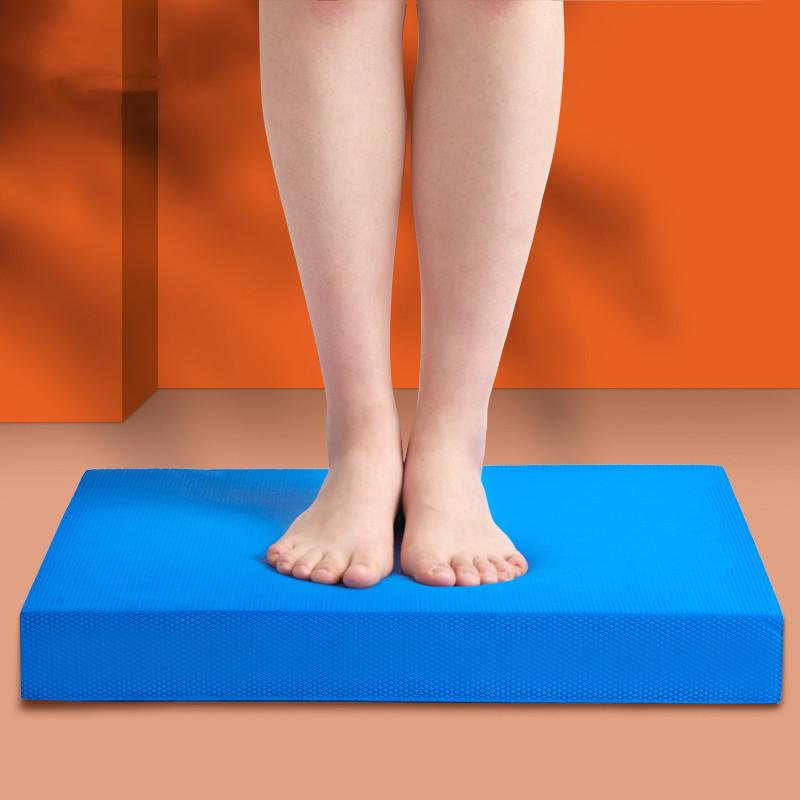 ヨガマット バランスパッド 厚手 TPE 肘膝保護 体幹トレーニング 滑り止め フィットネス 香芋紫 深藍色..