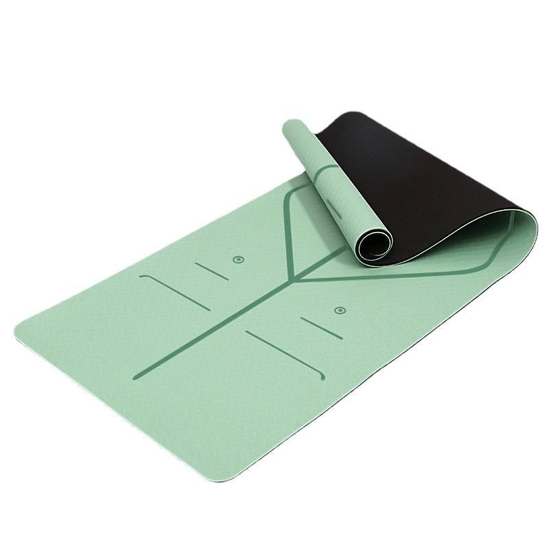 ヨガマット レディース メンズ TPE 厚手 幅広 エクササイズマット トレーニングマット ストレッチマッ..