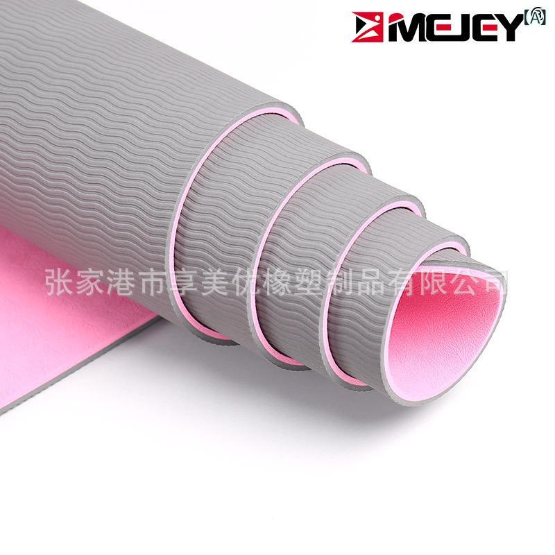 ヨガマット レディース TPE エクササイズマット トレーニングマット 厚手 800g 軽量 幅広 183cm×61cm ..