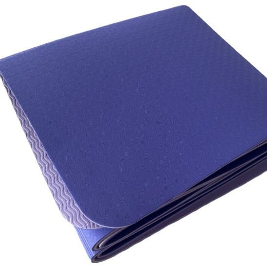 ヨガマット TPE 折りたたみ 学生 昼寝 マット ポータブル 収納 便利 エコ 滑り止め 183cm 61cm 厚さ8mm..