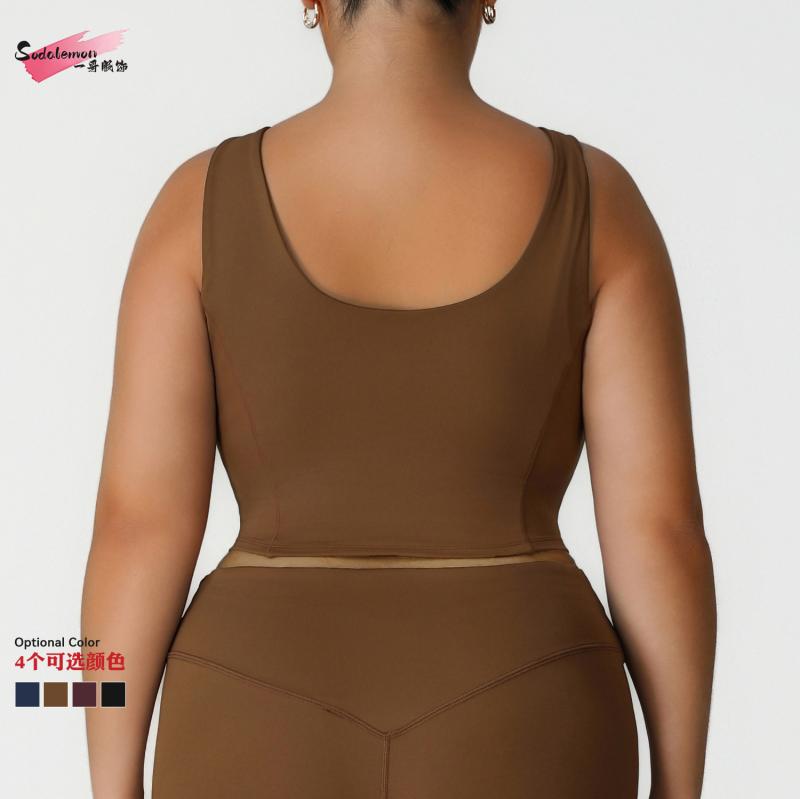 スポーツブラ レディース 大きいサイズ トレーニングウェア ランニング ヨガウェア ブラトップ 無地 吸..