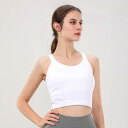 ブラジャー レディース スポーツブラ 一体型 ヨガウェア ランニング ウェア リブニット タンクトップ 伸縮性 吸湿速乾 黒(x2)