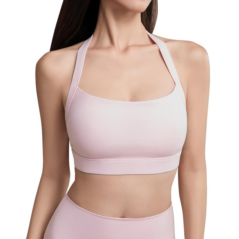 ヨガウェア レディース スポーツブラ タンクトップ カップ付き トレーニングウェア ノンワイヤー ブラ..