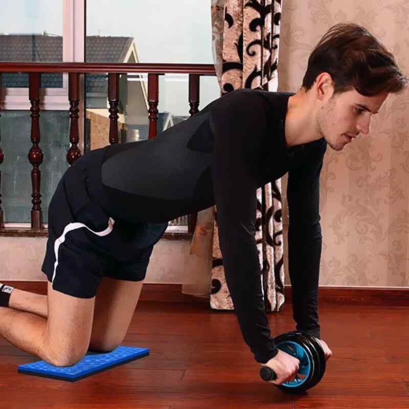 ヨガマット 厚手 エクササイズマット 膝肘保護 EVA トレーニングマット 腹筋ローラー 筋トレ マット ポ..