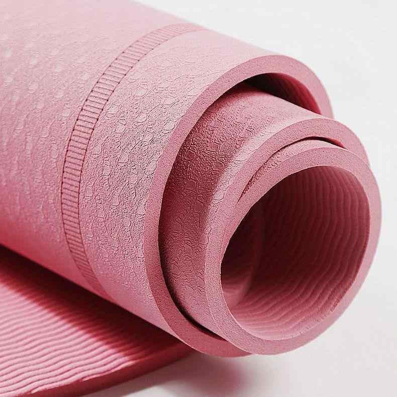 ヨガマット レディース メンズ TPE 厚手 防音 縄跳び用マット トレーニングマット エクササイズマット ..