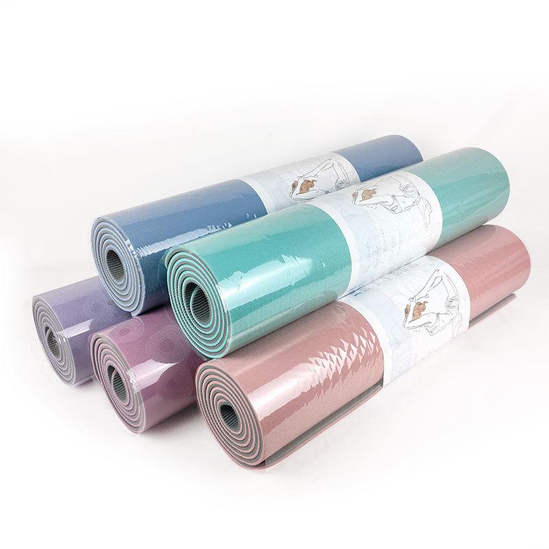 ヨガマット 滑り止め TPE素材 専用マット トレーニングマット 防音 衝撃吸収 厚手 大判 運動 スポーツ ..