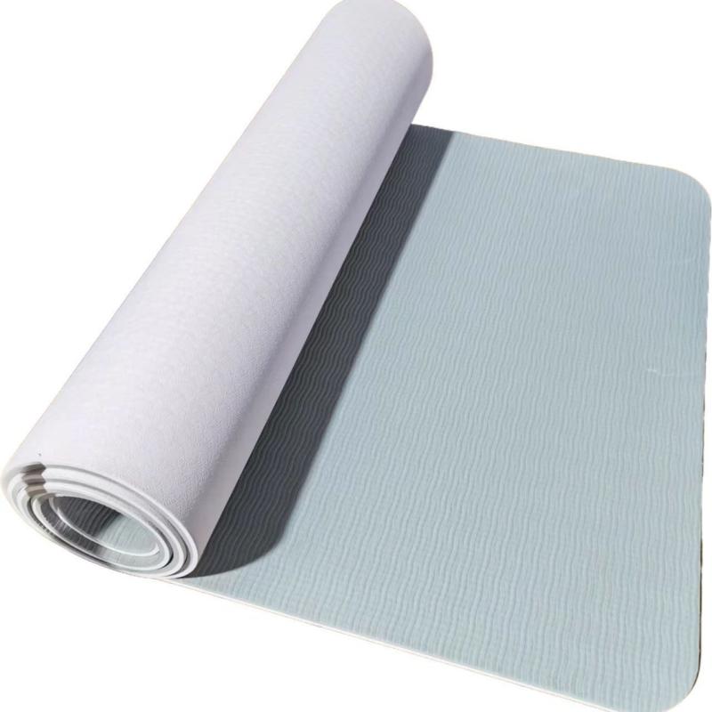 ヨガマット レディース 滑り止め 衝撃吸収 防音 厚手 ストレッチマット トレーニングマット エクササイ..