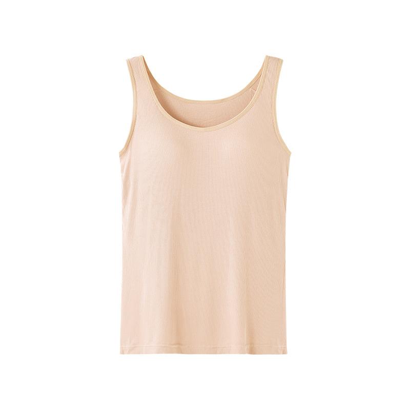 キャミソール レディース 春秋冬 リブ インナー カップ付き ブラトップ ビスチェ 接触冷感 吸湿速乾 ヨガ ウェア トップス 普段使い
