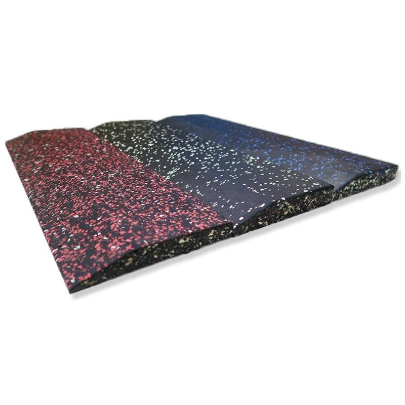 マット - 衝撃吸収 ゴムマット 体育館 トレーニングルーム ゴム斜面 傾斜 エッジストリップ(x5)