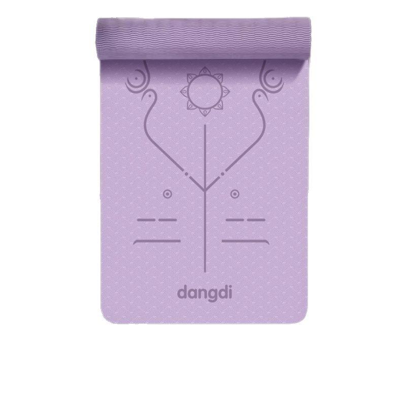 ヨガマット 男性用 エクササイズマット TPE 幅広 厚手 滑り止め スポーツ トレーニング 183×80×08cm ピ..