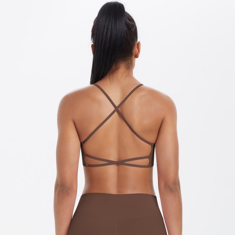 ブラジャー レディース ヨガウェア متعلقه بالبحث бюстгальтер スポーツブラ トップス 美背 细带 胸パッド付き 通気性 伸縮性 ノンワイヤー 速乾 軽量 運動用 部屋着 S M L XL 春夏 秋冬