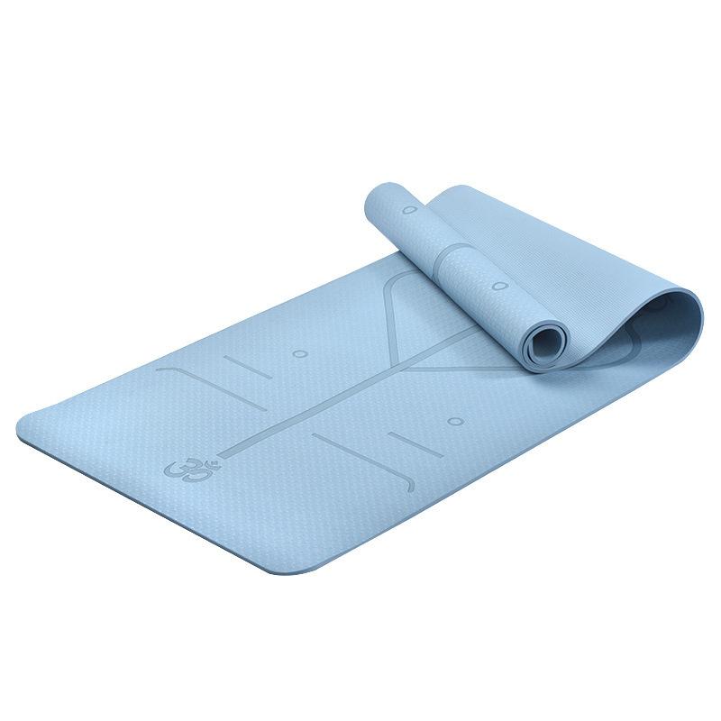 ヨガマット レディース スポーツマット TPE エクササイズマット 防滑 厚手 ワイド ダンス ストレッチ ..