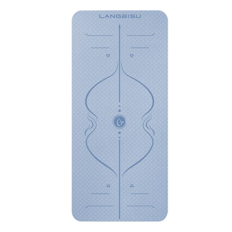 ヨガマット 男女兼用 初心者 TPE素材 トレーニングマット エクササイズマット 防音 滑り止め クッショ..