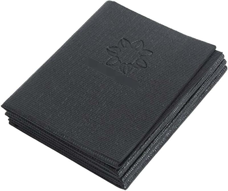 ヨガマット レディース ポータブル 折りたたみ エクササイズマット PVC 厚手 軽量 持ち運び ダンス ス..