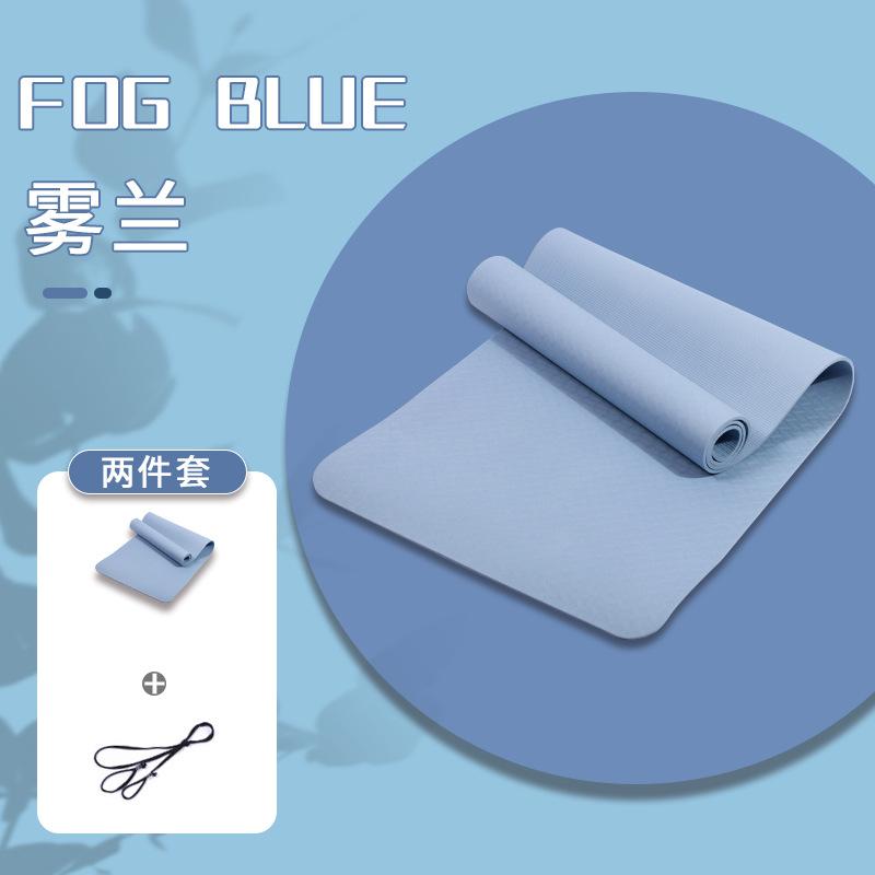 ヨガマット 男女兼用 幅広 厚手 スポーツ フィットネス エクササイズマット 防滑 TPE 無地 ストライプ