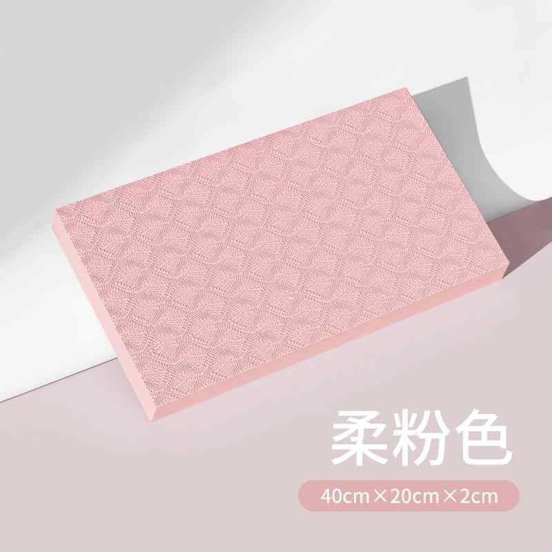 ヨガマット レディース トレーニングマット TPE 膝パッド エクササイズマット 厚手 軽量 ピンク系