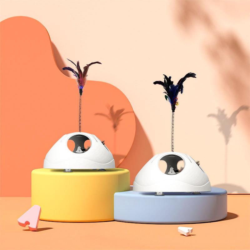 猫 おもちゃ 弾力 棒 吸盤 猫じゃらし 回転 訓練 ストレス解消 多機能 PP かわいい