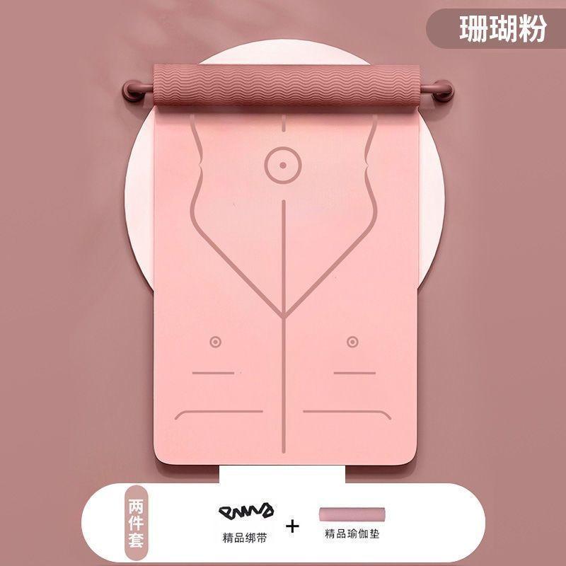 ヨガマット レディース メンズ TPE 厚手 幅広 滑り止め トレーニングマット エクササイズマット 防音