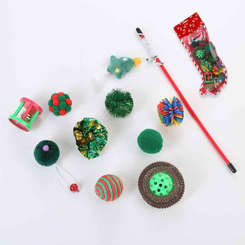 猫 おもちゃ セット クリスマス ぬいぐるみ ボール 羽根 鈴付き 猫じゃらし ストレス解消 運動不足解消..