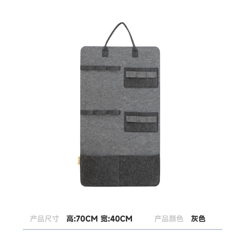 猫 おもちゃ 収納 ハンギング バッグ 大容量 ペット用品 フェルト グレー ベージュ 逗猫棒