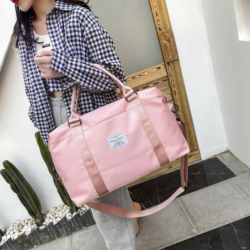 旅行用ボストンバッグ アウトドア 大容量 男女兼用 スポーツバッグ ヨガバッグ ジムバッグ 軽量 撥水 拡張機能付き ピンク グレー ブラック ブルー