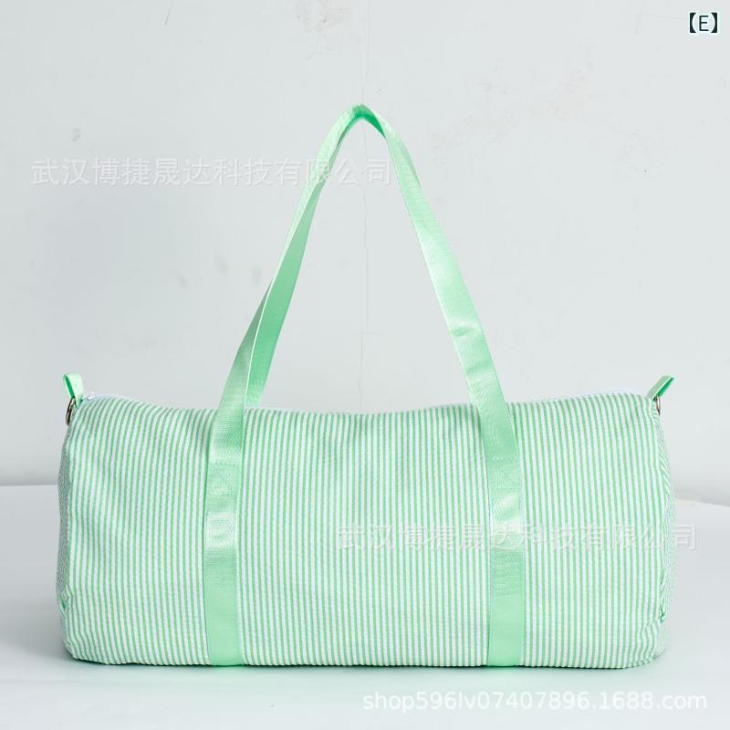 旅行用バッグ レディース 大容量 刺繍 コットンリネン トラベルバッグ パステルカラー ストライプ柄 普..