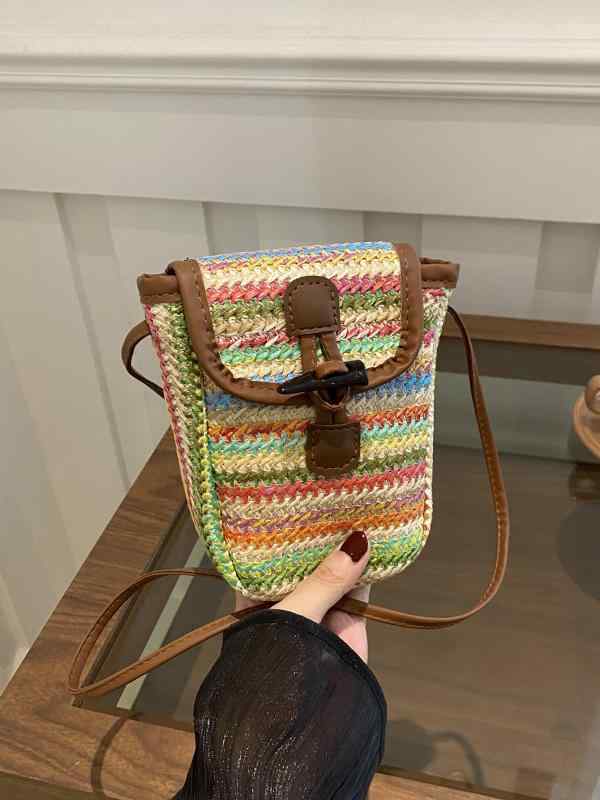 バッグ レディース ショルダーバッグ カゴバッグ 斜めがけ 編み込み 韓国 かわいい スマホバッグ カーキ グリーン ブルー