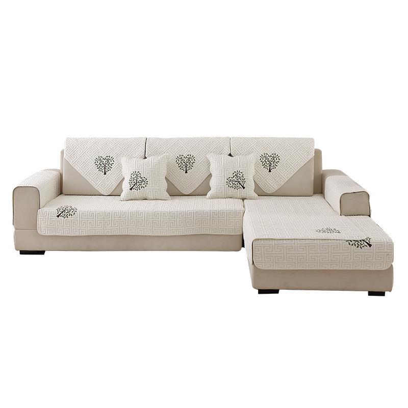 ソファ レディース ソファパッド ソファカバー オールシーズン コットン 布製 肘付き 肘なし シンプル ..