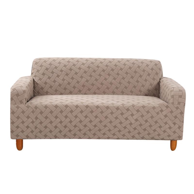 ソファカバー 3人掛け ストレッチ ジャガード織 無地 厚手 伸縮性 ソファ保護 防塵 キズ防止 カキ 紺色..