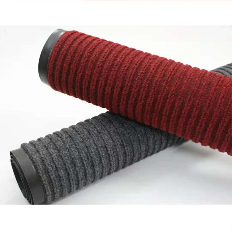 マット レディース メンズ ストライプ 玄関マット 階段マット PVCマット 滑り止め付き 防音 防振 吸水 ..