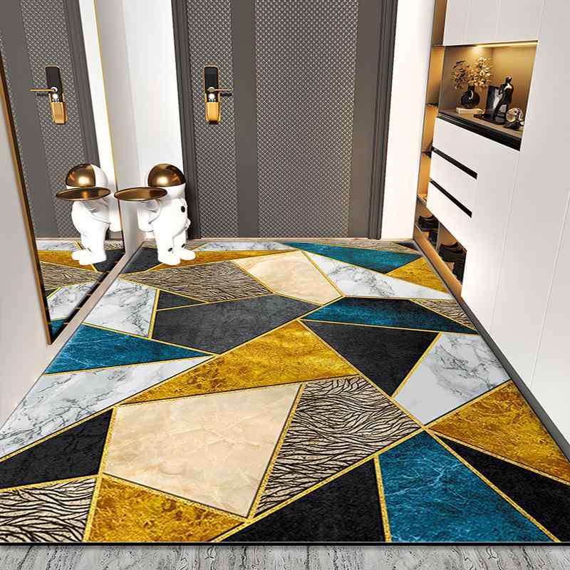 玄関マット ポリエステル 玄関ラグ 滑り止め付き 吸塵 ストライプ柄 軽量 掃除簡単 床暖房対応 モダン シンプル リビング ベッドルーム 書斎 ダイニング キッチン 浴室 ベランダ 業務用 80*100CM 80*120CM 100*120CM 100