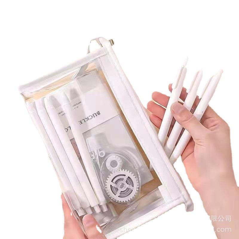 ペンケース 大容量 レディース 無地 シンプル 高校生 大学生 かわいい 化粧ポーチ 白 黄色 黒 ピンク ..