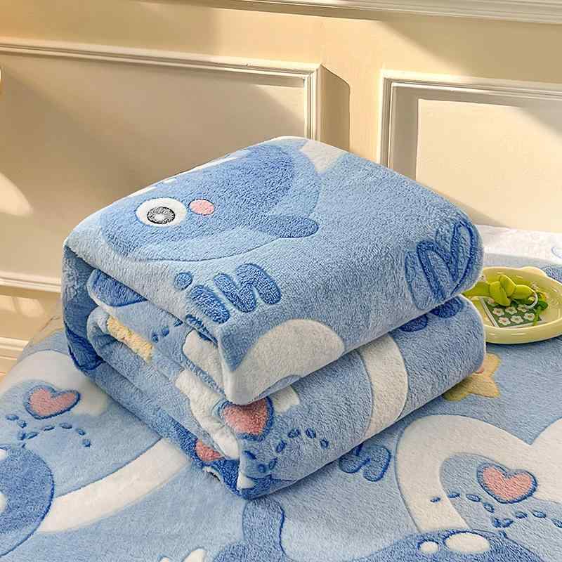 毛布 シングルサイズ ダブルフェイス フランネル ブランケット 学生寮 寝具 エアコン 膝掛け かわいい ..