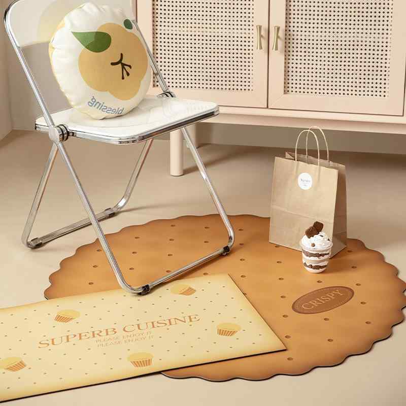 マット レディース キッズ 子供用 かわいい 防水 防油 レザー カーペット 玄関マット 室内マット 吸水 ..