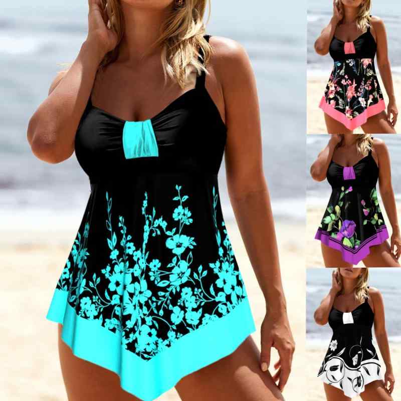 水着 レディース 大きいサイズ 平角 ショートパンツ 速乾 セパレート スカート風 ビキニ swimwear 青 ピンク系 紫色 白 S M L XL 2XL 3XL 4XL 5XL 普段使い 体系カバー