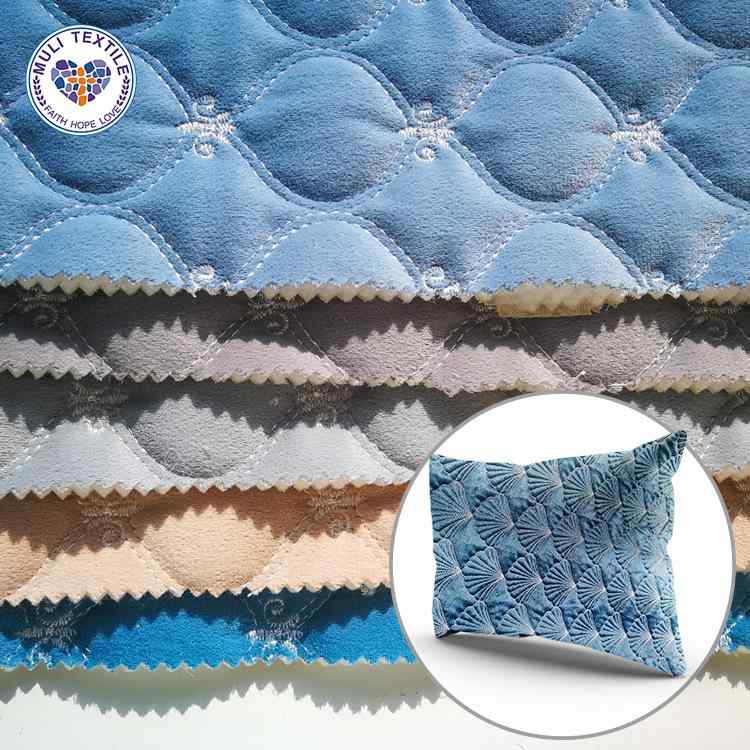 自動車用シートカバー ソファカバー キルティング ポリエステル 秋冬 幾何学模様 ブルー